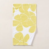 Moderne hawaiianische Druckmuster Plumerias Badhandtuch Set (Handtuch)