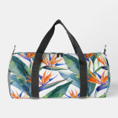 Moderne hawaiianische Druckvogel mit Paradiesmuste Duffle Bag (Rückseite)