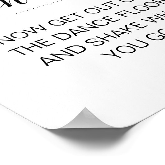 Moderne, heiße Hochzeitsbadsignatur Poster (Ecke)