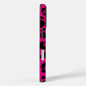 Moderne heiße rosa Leopard Braun Schatten Monogram Case-Mate iPhone Hülle (Rückseite / Rechts)