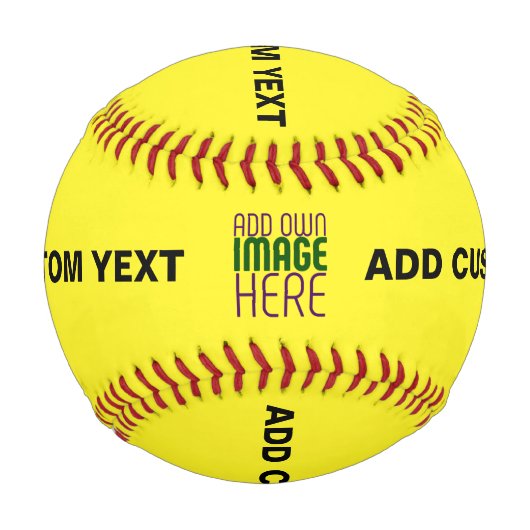MODERNE, HELL-GELB-BILD-TEMPLATE BASEBALL (Vorderseite)