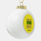 MODERNE, HELL-GELB-BILD-TEMPLATE KERAMIK Kugel-Ornament (Links)