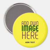 MODERNE, HELL-GELB-BILD-TEMPLATE MAGNET (Vorderseite/Rückseite)