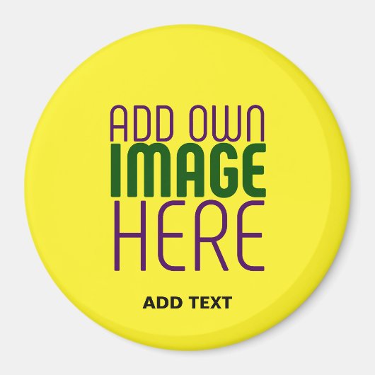 MODERNE, HELL-GELB-BILD-TEMPLATE MAGNET (Vorne)