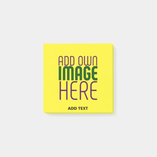 MODERNE, HELL-GELB-BILD-TEMPLATE POST-IT KLEBEZETTEL (Vorderseite)