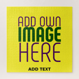 MODERNE, HELL-GELB-BILD-TEMPLATE PUZZLE