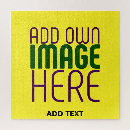 MODERNE, HELL-GELB-BILD-TEMPLATE PUZZLE (Vertikal)