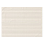 Moderne hellbeige gestreifte Tischdecke (Vorderseite (Horizontal))