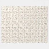 Moderne hellbraune beige Boho-Regenbogen-Decke Kun Fleecedecke (Vorderseite (Horizontal))