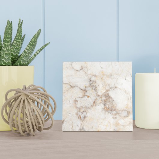 Moderne hellbraune Marmor-Optik Fliese