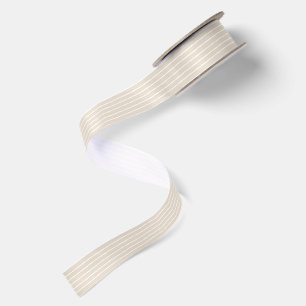 Moderne helle Beige-Streifen - Satinband