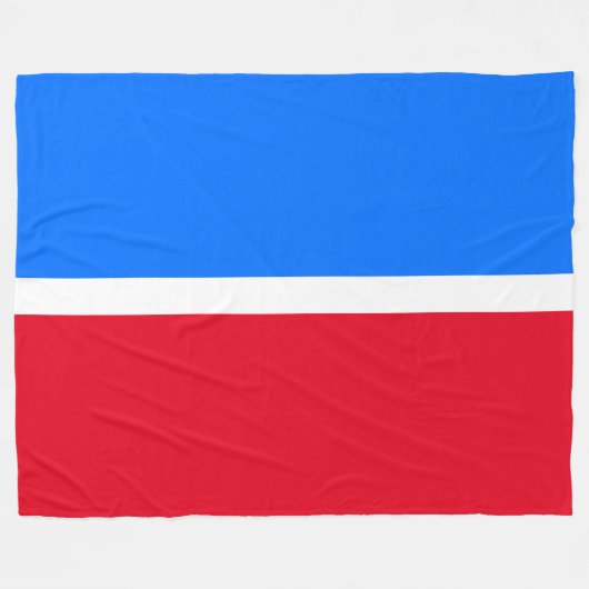 Moderne, helle, blaue, fette, rote Streifen Fleecedecke (Vorderseite (Horizontal))