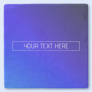 Moderne helle blaue und violette Gradient-Ombre Steinuntersetzer