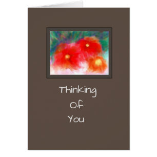 Moderne, helle Blume - Wohlfühlkarte