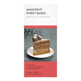 MODERNE, HELLE BOLD ROTE SCHWARZE BAKEREI PREISSER WERBEKARTE