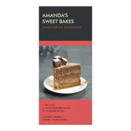 MODERNE, HELLE BOLD ROTE SCHWARZE BAKEREI PREISSER WERBEKARTE