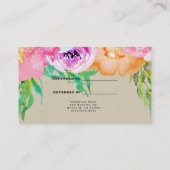 Moderne, helle, braune Kraft für Flora und Fauna Empfehlungskarte (Rückseite)