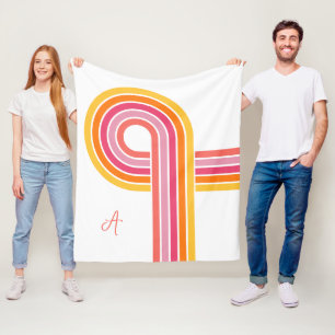 Moderne, helle Farben - Muster der Streifen Fleecedecke