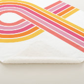 Moderne, helle Farben - Muster der Streifen Sherpadecke (3/4)