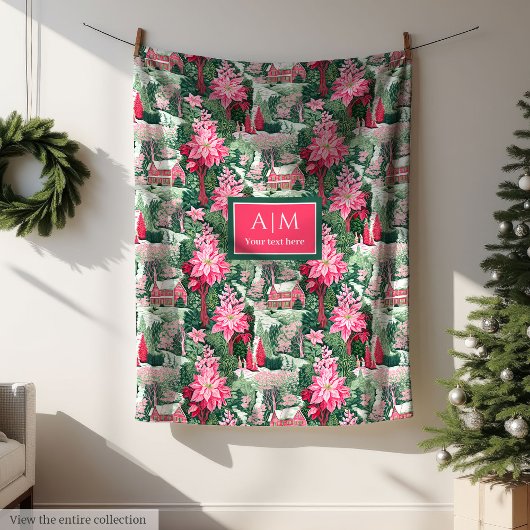 Moderne helle Farben Wasserfarbe preppy festlich Fleecedecke