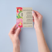 Moderne Helle Farbige Florale Wasserfarbe Flyer (Gruppe)