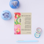 Moderne Helle Farbige Florale Wasserfarbe Flyer (Einzeln)