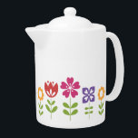 Moderne, helle Frühlingsblumen<br><div class="desc">Reihen von Blume in kräftigen Farben.</div>