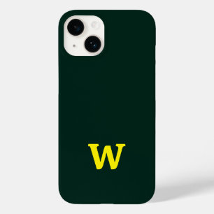 Moderne helle gelbe Anfangsbuchstaben Case-Mate iPhone 14 Hülle