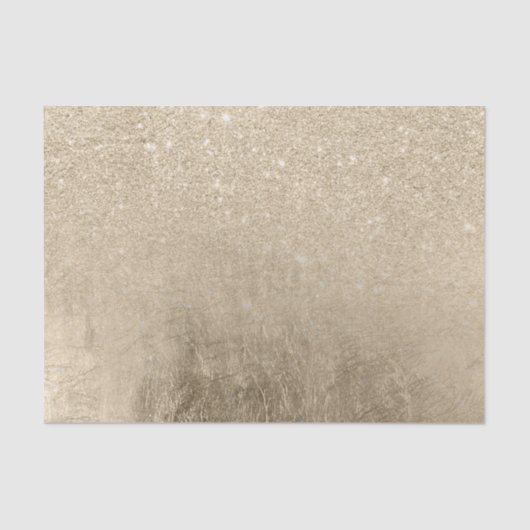 Moderne helle GoldGlitter ombre Folien-Glitzern Seidenpapier (Vorderseite)