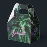 Moderne, helle lila, gürtelnere Bachelorette Geschenkschachtel<br><div class="desc">Modernes,  helles,  lila Design aus gürtelnem Neon-Junggeselinnen-Abschied</div>