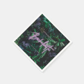 Moderne, helle lila, gürtelnere Bachelorette Serviette (Ecke)