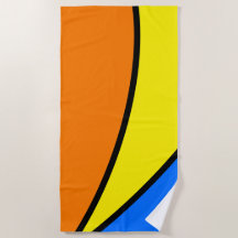 Moderne, helle Orangenblau