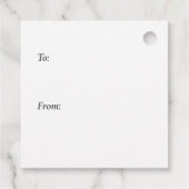 Moderne, helle Ornamente bis hin zu Weihnachtsfeie Geschenkanhänger (Rückseite)