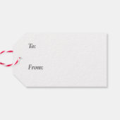 Moderne, helle Ornamente bis hin zu Weihnachtsfeie Geschenkanhänger (Rückseite Horizontal)