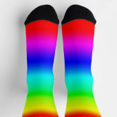 Moderne, helle Regenbogenfarben Socken (Oben)