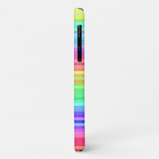 Moderne, helle Regenbogenstreifen Case-Mate iPhone Hülle (Hinten/Links)