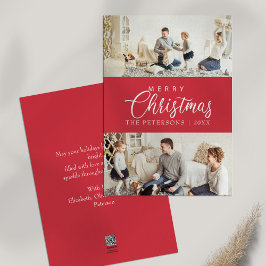 Moderne helle rosa Fotokollage Weihnachten