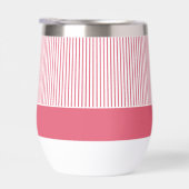 Moderne Helle Rosa Gestreifte Hochzeit (Rechts)