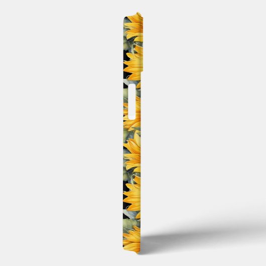 Moderne helle Sonnenblumen Gelb Case-Mate iPhone Hülle (Rückseite / Rechts)