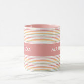 Moderne, helle Streifen Tasse (Zentrum)