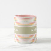 Moderne, helle Streifen Tasse (Zentrum)