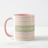 Moderne, helle Streifen Tasse (Links)