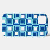 Moderne, helle und dunkle Quadrate mit weißem Hint Case-Mate iPhone Hülle (Rückseite (Horizontal))