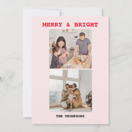 Moderne, helle Weihnachtskarten Feiertagskarte