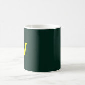 Moderne, hellgelbe Anfangsbuchstaben Kaffeetasse (Mittel)