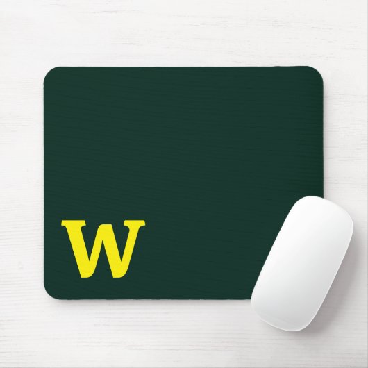 Moderne, hellgelbe Anfangsbuchstaben Mousepad (Mit Mouse)