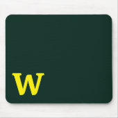 Moderne, hellgelbe Anfangsbuchstaben Mousepad (Vorne)