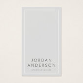 Moderne, hellgraue Logo-Visitenkarten für Social M (Vorderseite)