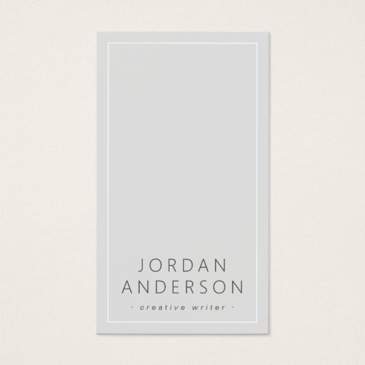 Moderne, hellgraue Logo-Visitenkarten für Social M (Vorderseite)