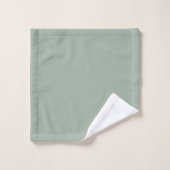 Moderne Hellgrüne Monogramm-Initialen Personalisie Badhandtuch Set (Waschlappen)